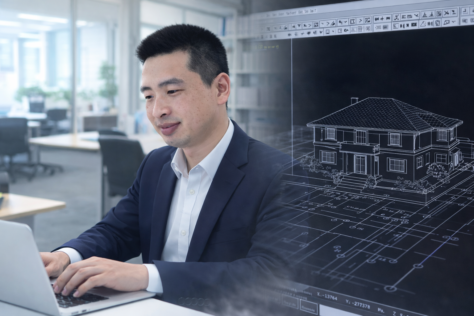 Nhân viên gia công bản vẽ